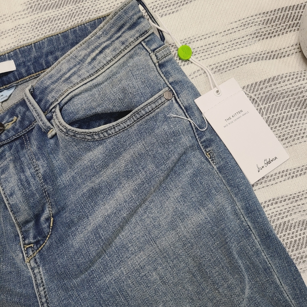 Sam Edelman Kitten Skinny Silver Jeans 27 - Picture 4 of 9